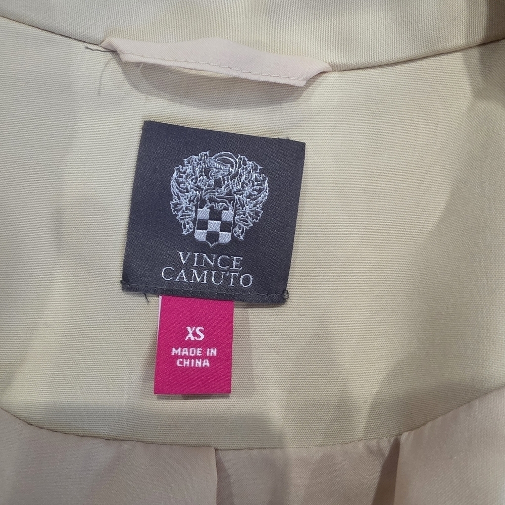 NWT Vince Camuto Tan Trench Coat Jacket Size XS - Picture 7 of 8